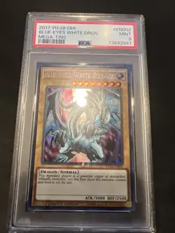 Blue-Eyes White Dragon *PSA MINT 9* CT14-EN002 * Secret Rare *2017* Yugioh - Image 1