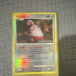 Pokemon TCG Happiny Diamond & Pearl Promo Holo Card 52/123 English 2007 - Image 1