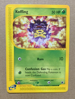 Koffing 114/165 Expedition - Common Pokemon Card - NM/Mint - Image 1