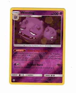 Weezing 77/236 Sm-Cosmic Eclipse Reverse Holo Rare - Pokemon Card - Image 1