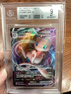Pokemon 2021 TCG SWSH: Fusion Strike Mew VMAX Holo Ultra Rare Card 114/264 - Image 2