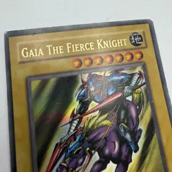 LOB-E004 Gaia The Fierce Knight Ultra Rare Unlimited Edition Yugioh Card - Image 2