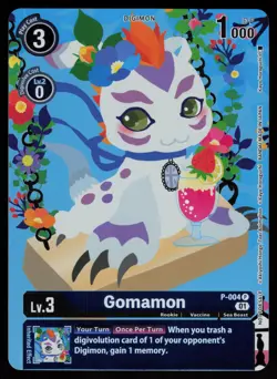 Gomamon - P-004 Normal Promo Digimon Promotion Cards P-004 P NM - Image 1