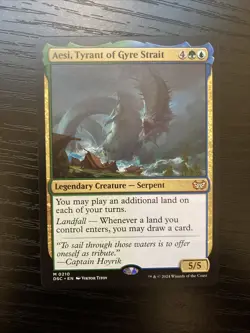 Aesi, Tyrant of Gyre Strait 0210 Commander Duskmourn Mythic MTG DSC EN NM - Image 1