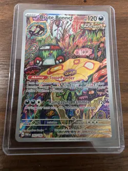 Pokemon Brute Bonnet 207/182 SV04: Paradox Rift Illustration Rare Full Art Holo - Image 1