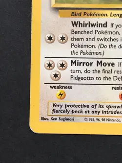 Pidgeotto 22/102 Base Set Rare - Vintage Pokemon Card WOTC 1999 - Played - Image 5