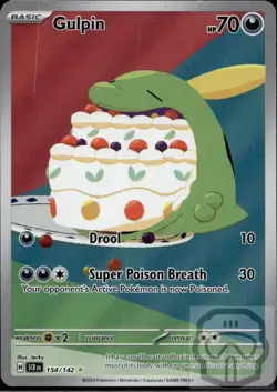 Gulpin 154/142 Illustration Rare Stellar Crown Pokemon Holo NM/M - Image 3