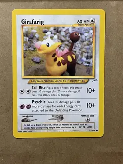Girafarig 66/105 Common Neo Destiny Pokemon Card - Image 1