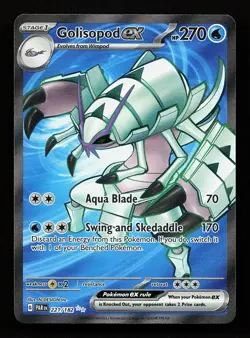 Golisopod ex 221/182 Ultra Rare Paradox Rift Pokemon Card - Image 1