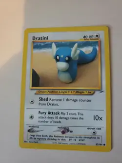 Dratini - 63/105 Neo Destiny Unlimited Common Pokemon - NM/LP - Image 1