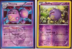 2 POKEMON WEEZING (Holo) 58/135 & KOFFING (Rev Holo) 56/135 -PLASMA STORM NM - Image 1