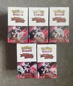 5x Pokemon S&V DESTINED RIVALS Half Booster Box (18 Packs) - Sealed x5 - Image 1