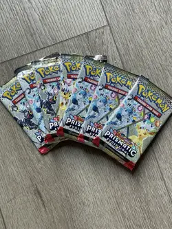 Pokemon TCG Prismatic Evolutions loose Sealed Packs - Lot Of 7 - Image 4