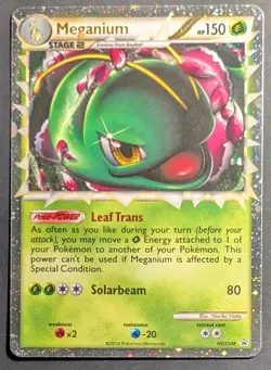 Pokemon Meganium Prime Promo Rare Holo HGSS08 Heartgold & Soulsilver 150HP - Image 1