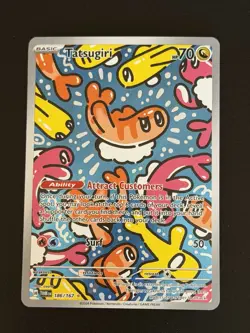Pokemon TCG Tatsugiri 186/167 Sv06: Twilight Masquerade Illustration Rare Holo … - Image 1