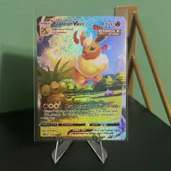 Pokemon Flareon VMAX Full Art Holo Promo Single Strike SWSH180 SWSH Card - Image 1