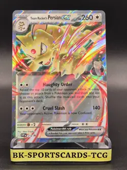Pokemon TCG : Team Rocket's Persian EX SVP 218 Black Star Promo 2025 - Image 1