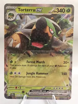 Torterra ex 012/162 Ultra Rare Pokemon Temporal Forces NM - Image 1