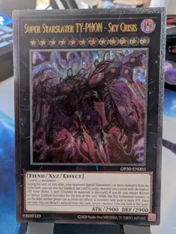 YuGiOh! Super Starslayer TY-PHON - Sky Crisis OP30-EN003 Ultimate Rare* - Image 1