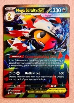 Mega Scrafty ex 135/217 | ME: Ascended Heroes | 2026 Pokemon TCG Card | NM - Image 1