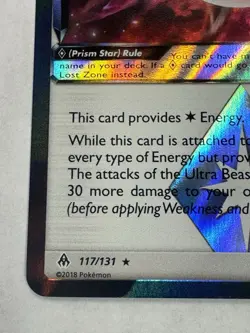 Beast Energy 117/131 Prism Holo Forbidden Light Pokemon Card - Image 5