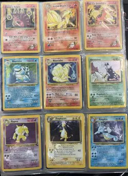 Pokemon TCG Nintendo Wizards Binder Lot - 9 Cards: Blaine's Vulpix, Ninetales, … - Image 1