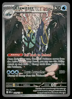Pokemon Cards Clawitzer 141/132 Mega Evolution Illustration Rare NM *6 - Image 1