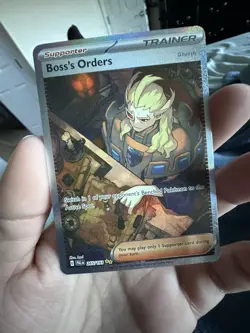 Pokemon TCG Boss's Orders Trainer Full Art Holo Rare Card 265/193 - Image 1