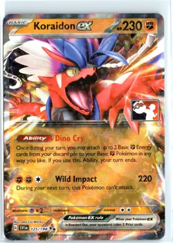 Koraidon ex Double Rare Prize Pack Series Cards 125/198 NM - Image 1