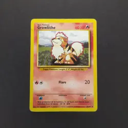 Pokemon Card WOTC 1999-2000: Growlithe 28/102 - Base Set - Image 1