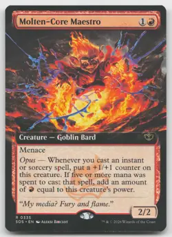 Molten-Core Maestro (Extended Art) R Secrets of Strixhaven 335 NM - Image 1