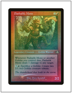 1x Pashalik Mons, Retro Frame Foil, Magic the Gathering MTG NM - Image 1