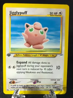 Jigglypuff 44/105 Neo Destiny 1st EDITION Pokemon TCG WotC NM Never Played! - Image 1