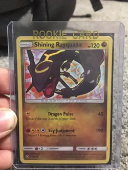 Pokemon TCG Shining Rayquaza Shining Legends 56/73 Holo Shiny Holo Rare - Image 1