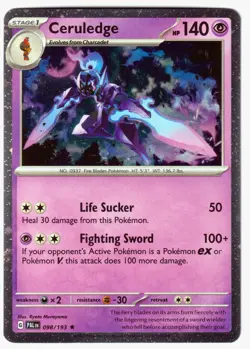 Ceruledge Cosmos Holo Promo Pokemon TCG 098/193 NM - Image 1