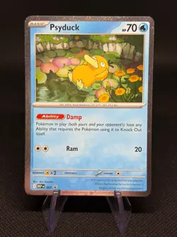 Pokemon TCG Psyduck MEP 007 Mega Evolution Blister Promo Mega Evolutions SWIRL!! - Image 1