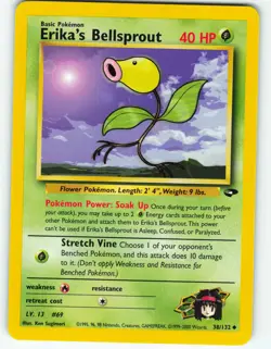 Erika's Bellsprout - 38/132 Gym Challenge - Pokemon TCG - 2000 - Image 1