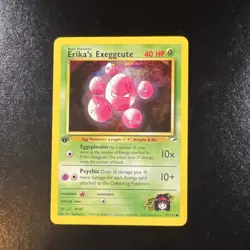 Pokemon Erika's Exeggcute 77/132 Gym Heroes Common 1st Ed WOTC English MP - Image 1
