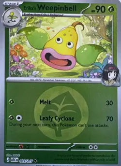 Erika's Weepinbell (Energy Symbol Pattern) 5/217 Holo Ascended Heroes Pokemon NM - Image 1