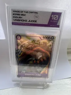 TG gem mint 10 Vinsmoke Judge OP06-062 SR - One Piece Card Game - Image 1