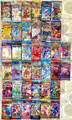 POKEMON 38 BOOSTERS ALL YEARS, EX (10 Cards), ANNIVERSARY, RARE... NEW SEALED - Image 2