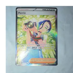 Pokemon TCG Perrin 220/167 Full Art Special Illustration Rare Holo Trainer Card - Image 1