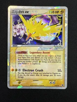 Zapdos ex 116/112 Firered & Leafgreen Holo Pokemon Lp-Nm - Image 1