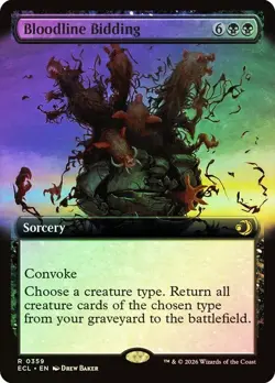 Bloodline Bidding Foil Extended Art Lorwyn Eclipsed NM MTG - Image 1