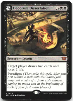 Decorum Dissertation 78 Mythic Secrets of Strixhaven Magic: The Gathering NM - Image 1