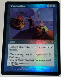 Foil Evacuation - 7th Edition - LP - Magic the Gathering MTG 2001 Wizards - Image 1