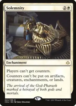 Solemnity (Rare Enchantment) - Hour of Devastation FOIL - Image 1
