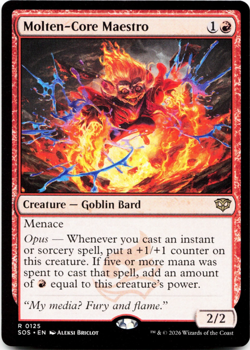 Molten-Core Maestro [Secrets of Strixhaven] MTG SOA 125 NM - Image 1