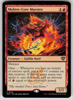 Molten-Core Maestro Rare Secrets of Strixhaven 125 MTG Near Mint 2026 - Image 1