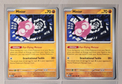 2x Minior 099/182 Pokemon card SV Paradox Rift uncommon NM - Image 1